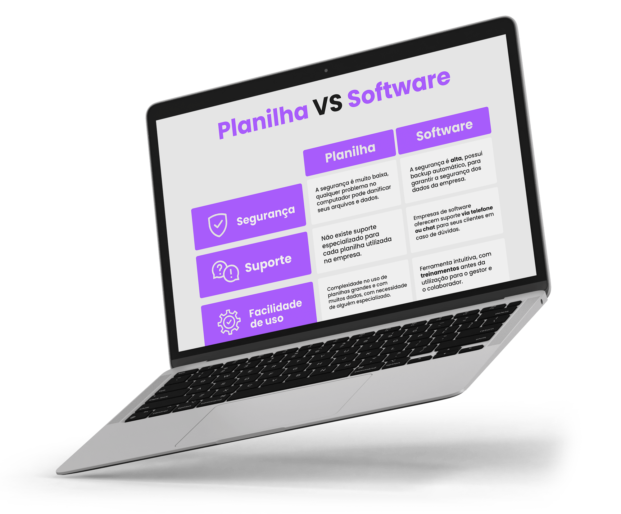 Software vs. Planilha